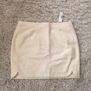 J Crew size 8 NWT Shirttail mini in wool